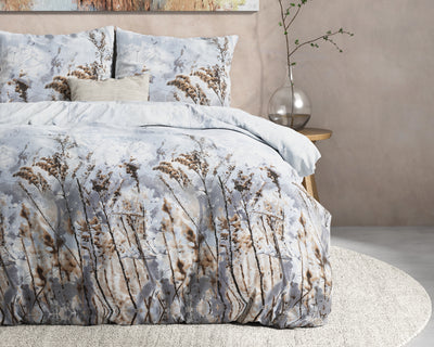 Janine Dekbedovertrek Flanel (Warm) - Grijs - Budget-Bed.nl