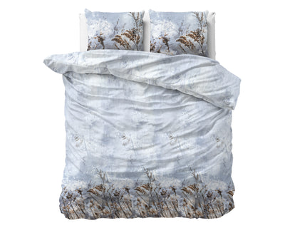 Janine Dekbedovertrek Flanel (Warm) - Grijs - Budget-Bed.nl