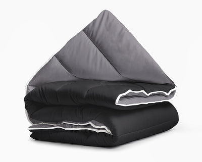Lazy Dekbed All Year - Zwart/Antraciet