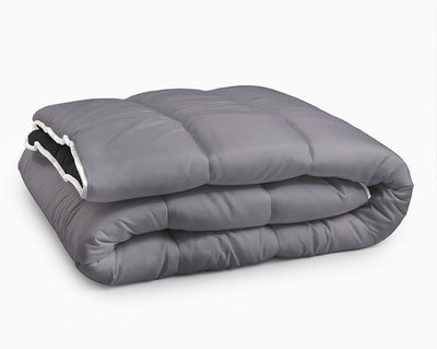 Lazy Dekbed All Year - Zwart/Antraciet