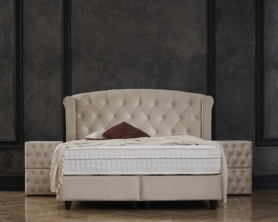 Aurora Boxspring met opbergruimte - Beige