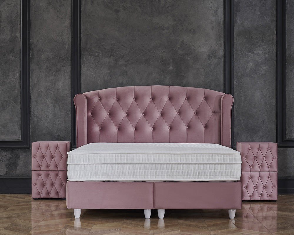 Aurora Boxspring met opbergruimte - Roze