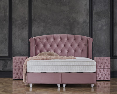 Aurora Boxspring met opbergruimte - Roze