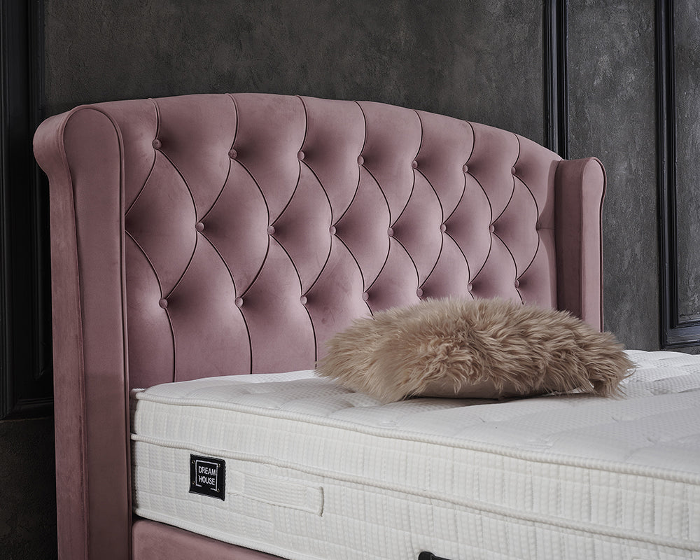 Aurora Boxspring met opbergruimte - Roze