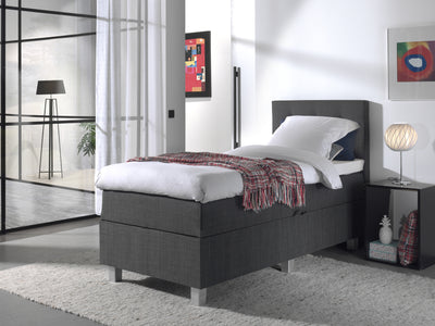 Shurgard 1-persoons Boxspring - Antraciet
