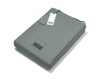 Stone Washed dekbedovertrek 100% Katoen - Groen - Budget-Bed.nl