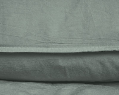 Stone Washed dekbedovertrek 100% Katoen - Groen - Budget-Bed.nl