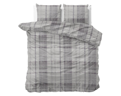 Theotis Dekbedovertrek Flanel (Warm) - Grijs