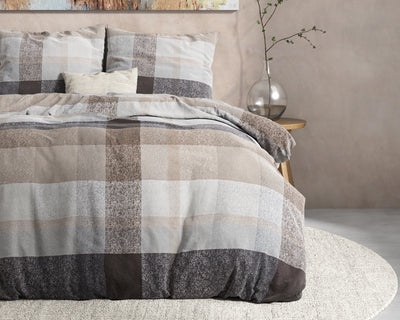 Thor Dekbedovertrek Flanel (Warm) - Taupe