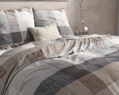 Thor Dekbedovertrek Flanel (Warm) - Taupe