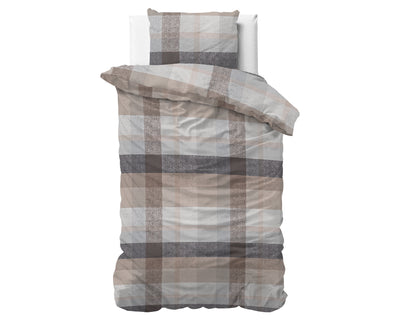 Thor Dekbedovertrek Flanel (Warm) - Taupe