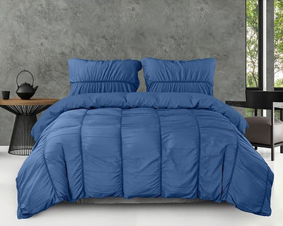 Calais Dekbedovertrek Micropercal – Indigo Blauw