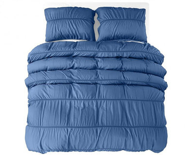 Calais Dekbedovertrek Micropercal – Indigo Blauw