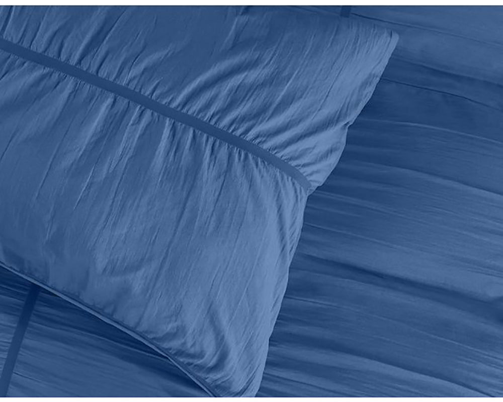 Calais Dekbedovertrek Micropercal – Indigo Blauw