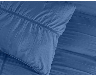 Calais Dekbedovertrek Micropercal – Indigo Blauw