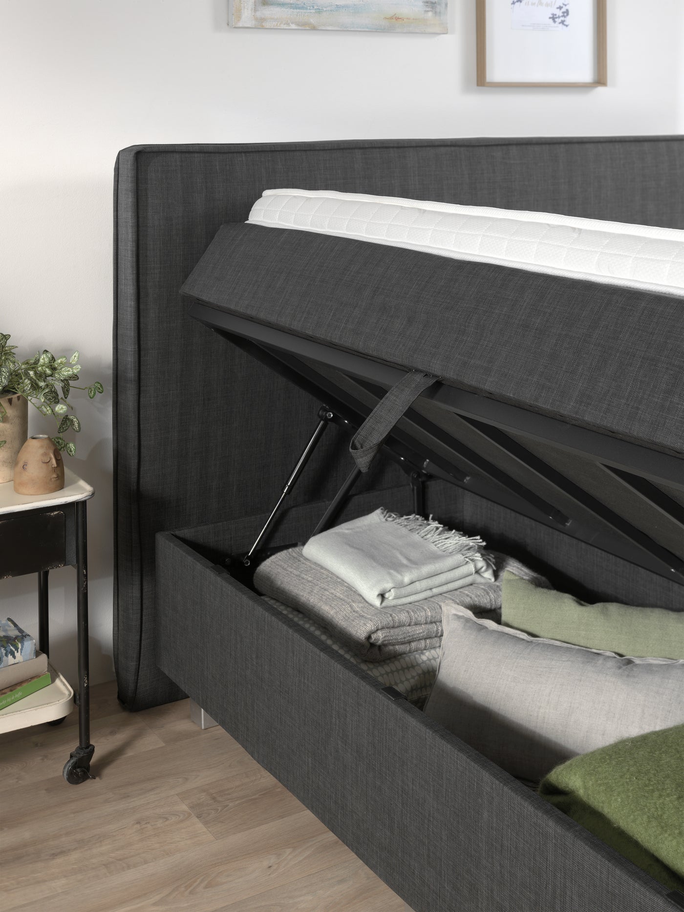 Slim Boxspring - Antraciet