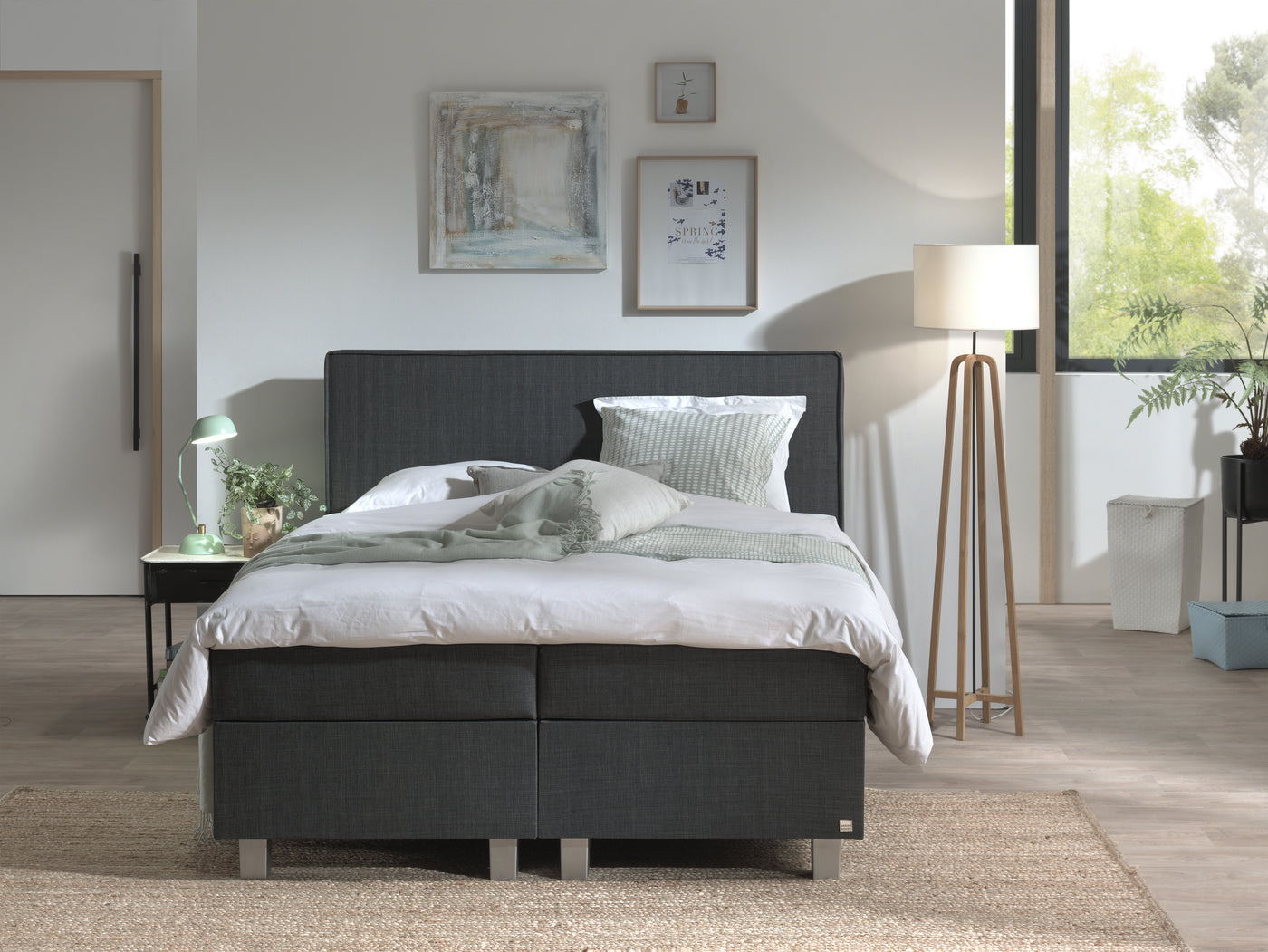 Slim Boxspring - Antraciet