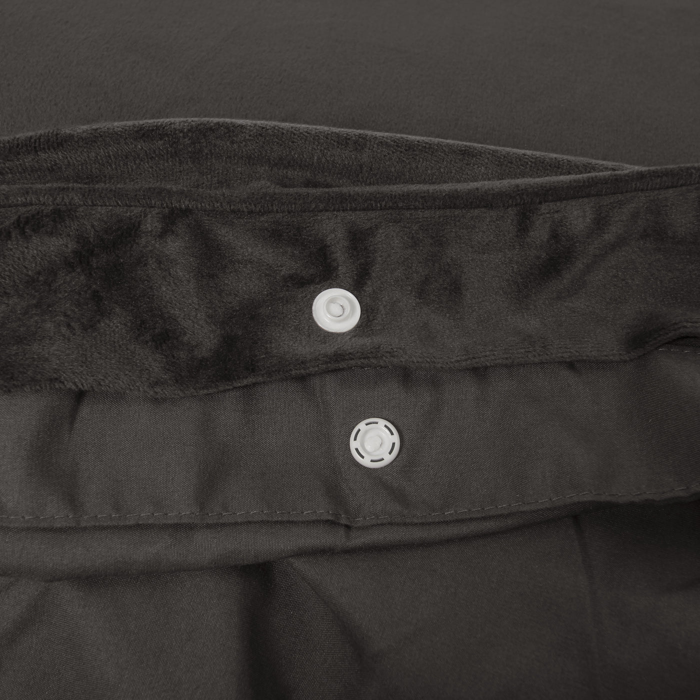 Velvet Piping Dekbedovertrek - Deep Taupe