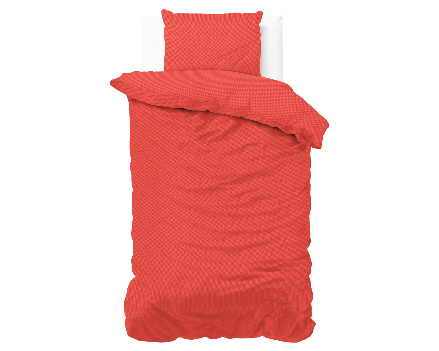 Satin Point Dekbedovertrek Micropercal - Rood